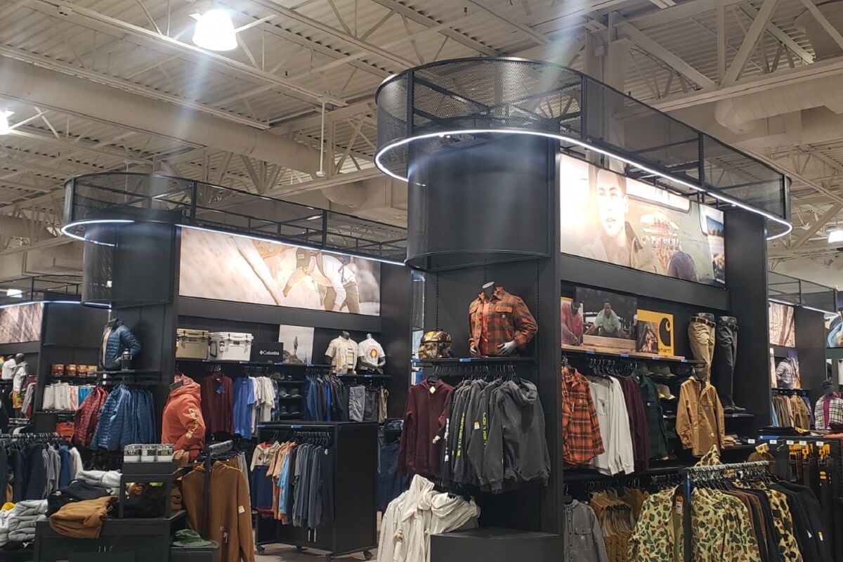Nationwide Fixture Installations Inc Dick's Sporting Goods Case Study Millwork Packages Retail Rollouts Shop-in-Shop Maintenance Program Management Signage Site Surveys New Store Installation Custom Installation Services
