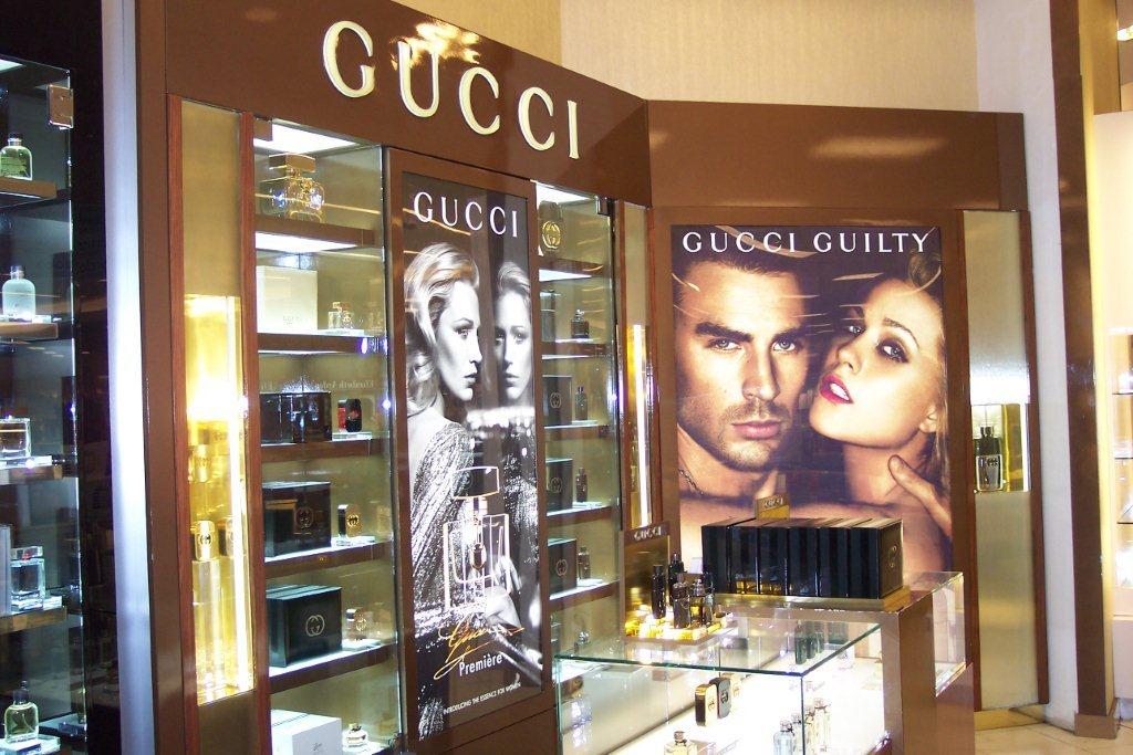 Nationwide Fixture Installations Inc Gucci Case Study New Store Installation Millwork Packages Shop-in-Shop Program Management Signage Custom Installation Services