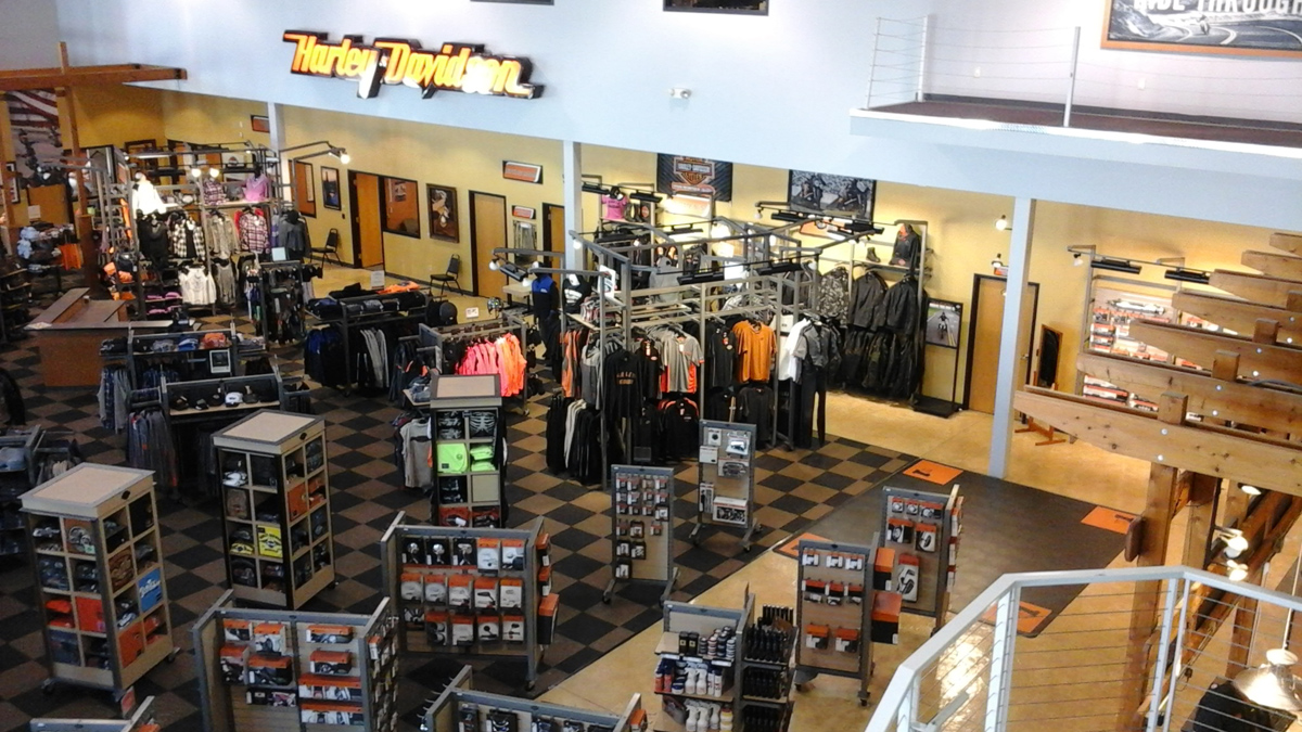 Nationwide Fixture Installations Inc Harley Davidson Case Study New Store Installation Millwork Packages Retail Rollouts Maintenance Program Management Signage Custom Installation Services