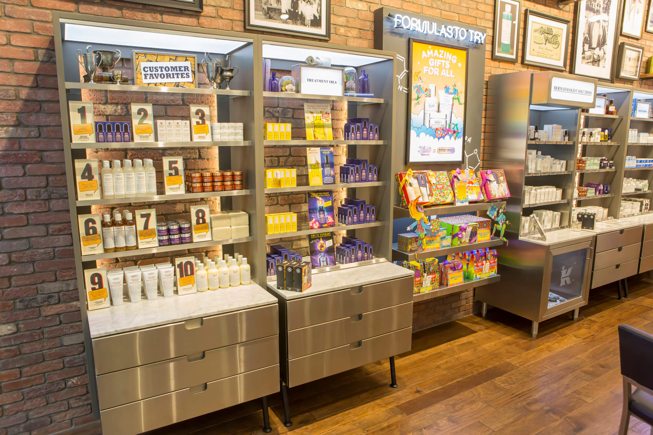 Nationwide Fixture Installations Inc Kiehls Case Study Millwork Packages Retail Rollouts Shop-in-Shop Signage