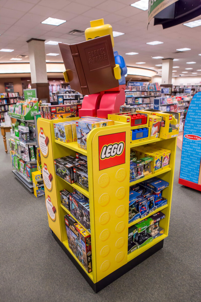 Nationwide Fixture Installations Inc LEGO Case Study New Store Installation Shop-in-Shop Custom Installation Services