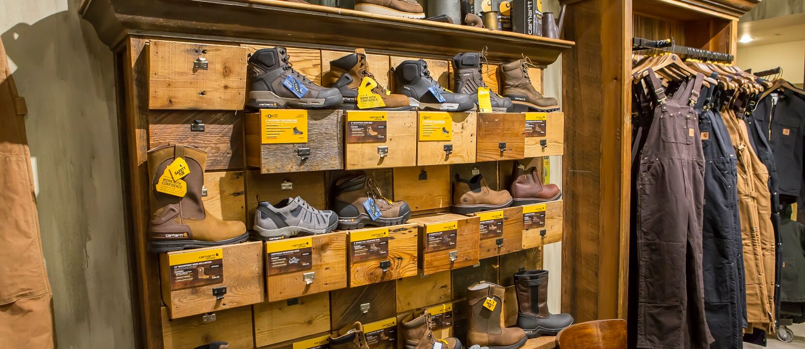 Nationwide Fixture Installations Inc Carhartt Case Study Millwork Packages Shop-in-Shop
