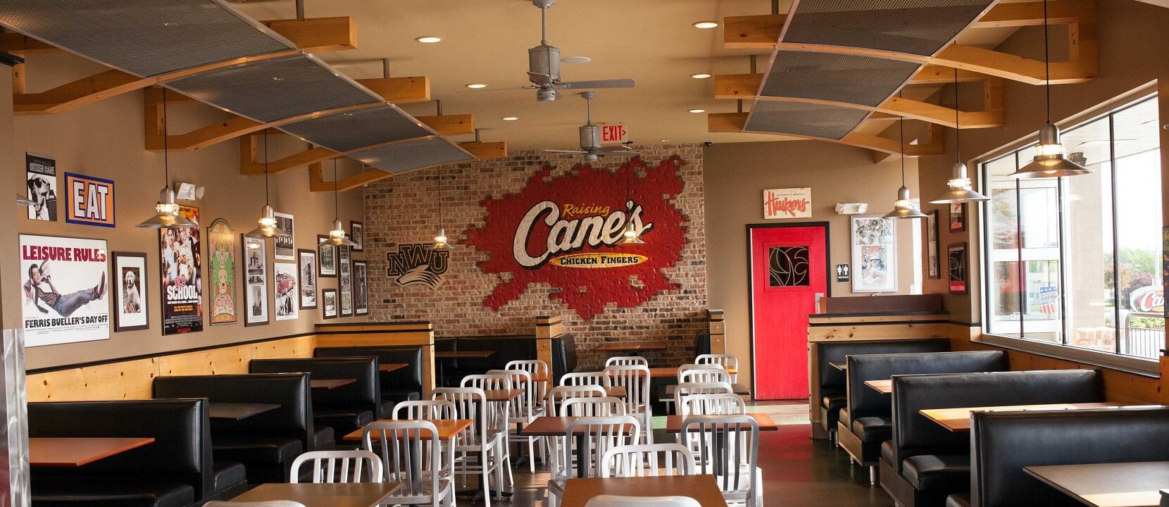 Nationwide Fixture Installations Inc Raising Cane's Chicken Fingers Case Study Millwork Packages New Store Installation Signage