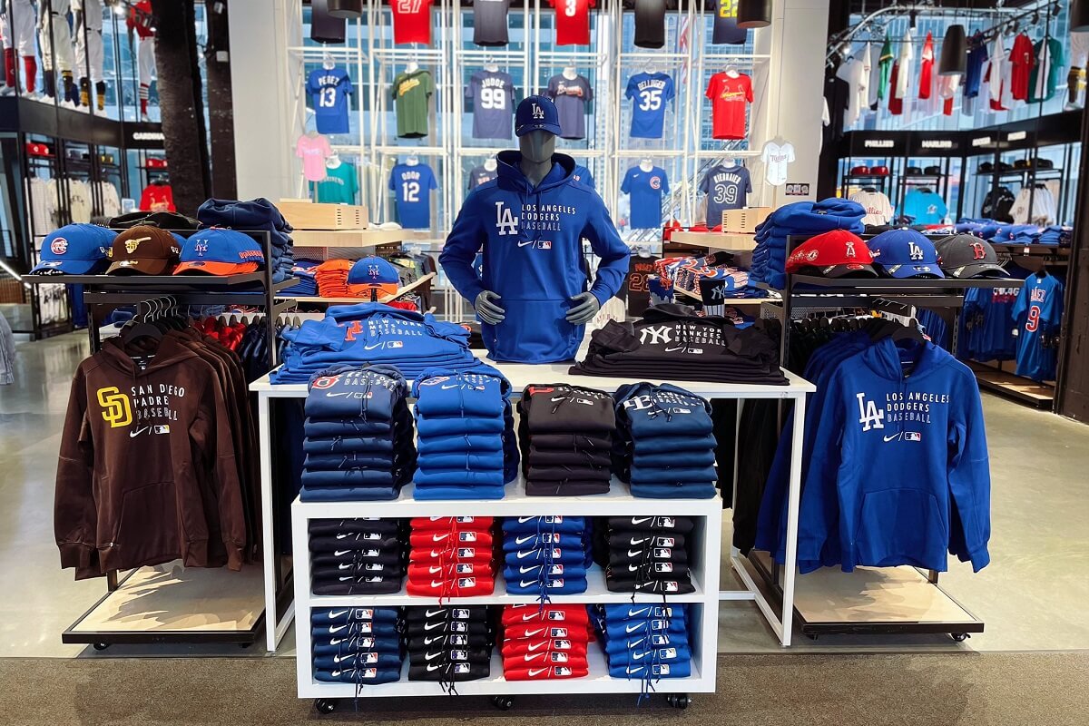 Nationwide Fixture Installations Inc MLB Flagship Store NYC Case Study Millwork Packages New Store Installation Signage Custom Installation Services