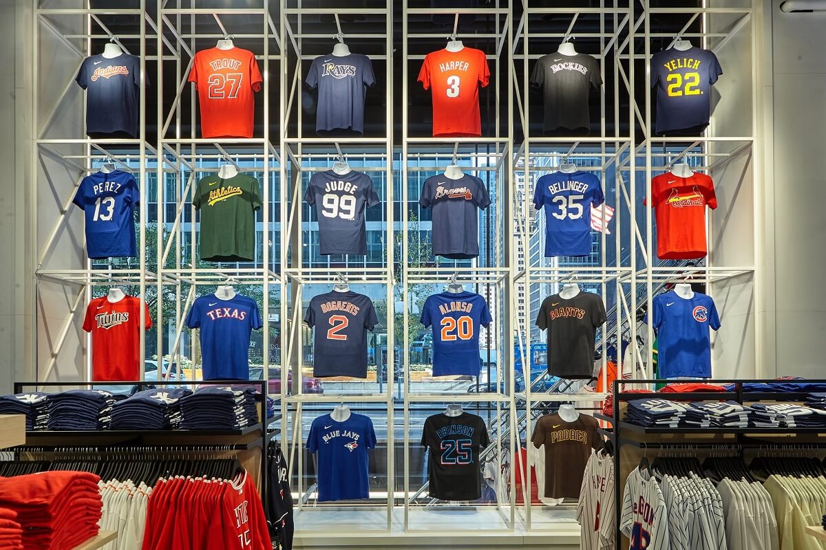 Nationwide Fixture Installations Inc MLB Flagship Store NYC Case Study Millwork Packages New Store Installation Signage Custom Installation Services