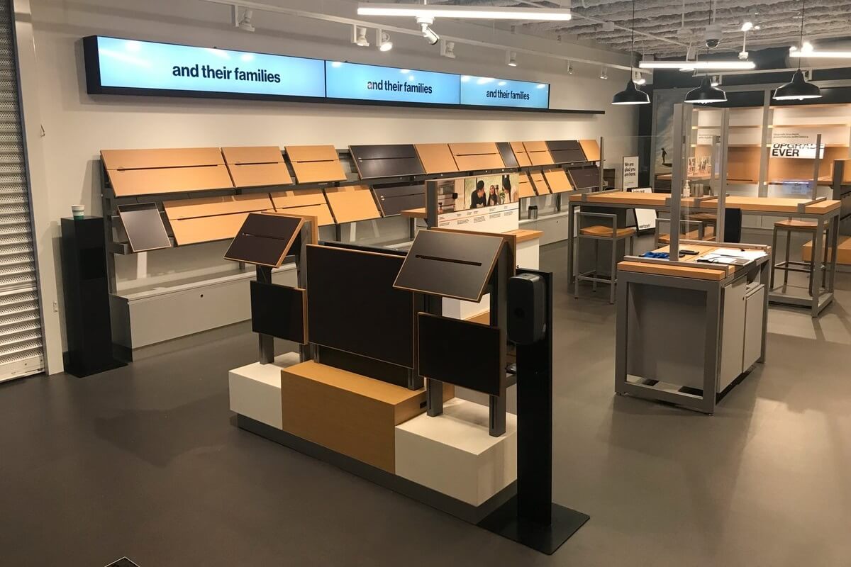 Nationwide Fixture Installations Inc Verizon Case Study Millwork Packages Retail Rollouts Signage Technology Custom Installation Services