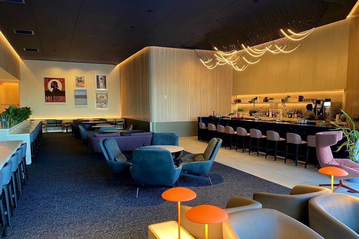 Nationwide Fixture Installations Capital One Lounge DFW Airport Case Study Millwork Packages New Store Installation