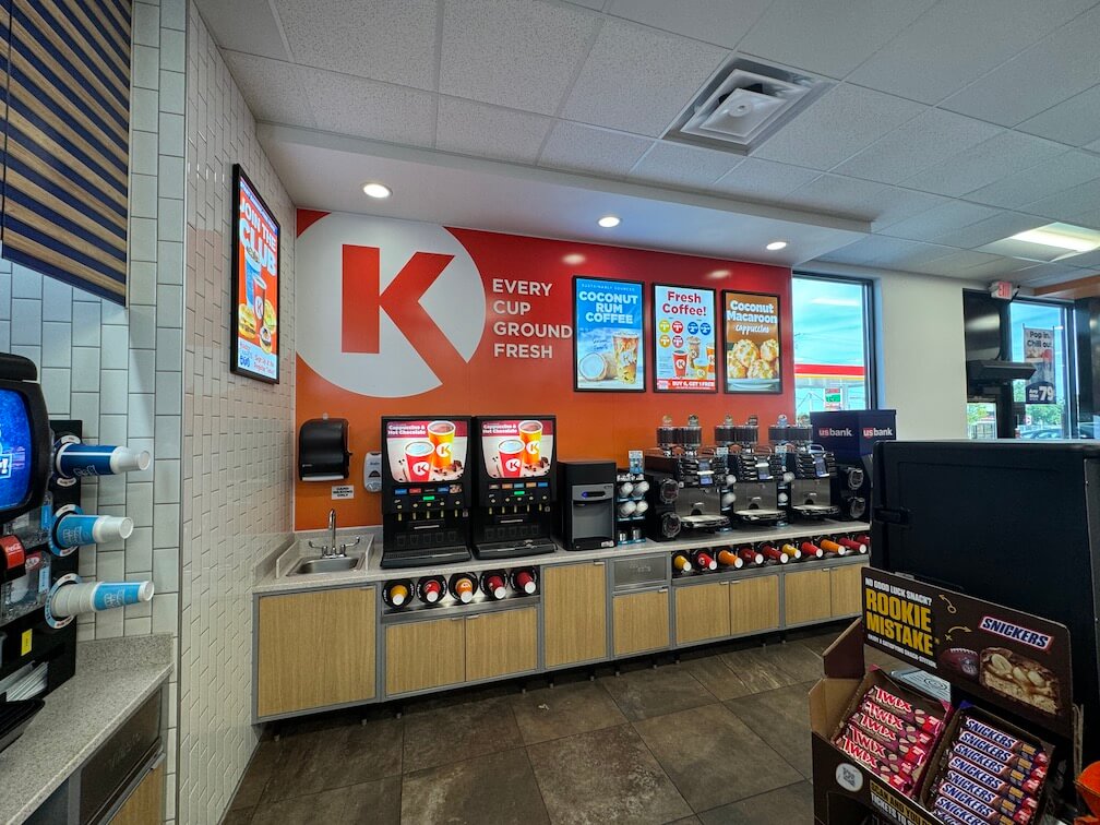 Nationwide Fixture Installations self-performed convenience millwork and signage installation Circle K