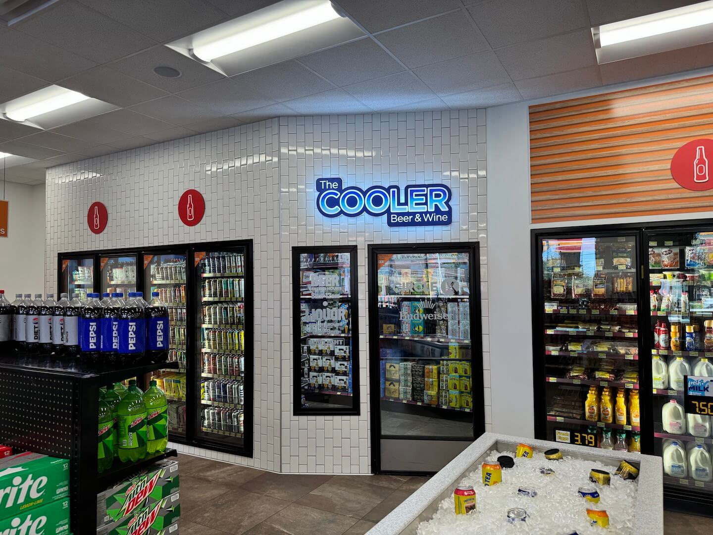 Nationwide Fixture Installations self-performed convenience millwork and signage installation Circle K