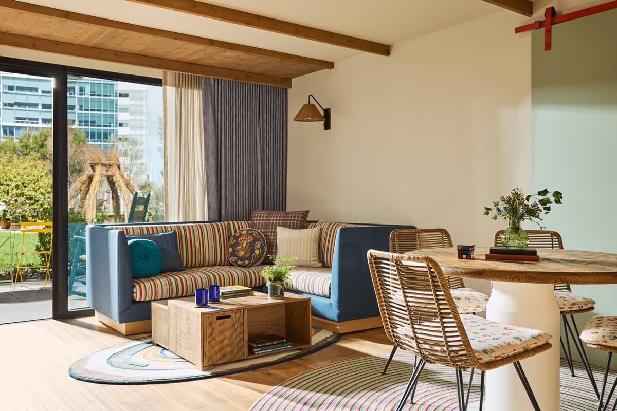Treehouse Hotel room millwork and fixture install by Nationwide Fixture Installations
